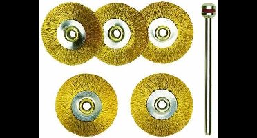 Proxxon - Schijfborst.mess.ø 22 Mm, 5 St.+hdr. (Pr28962) - modelbouwsets, hobbybouwspeelgoed voor kinderen, modelverf en accessoires