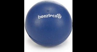 Beeztees rubber bal massief no 3 blauw 6,5 cm