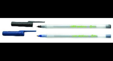 Balpen bic ecolutions round stic 0.4 mm zwart