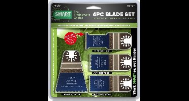 SMART Blades Multitool Zaagbladen Set - Voor Oscillerende Multitools - 4-Delig