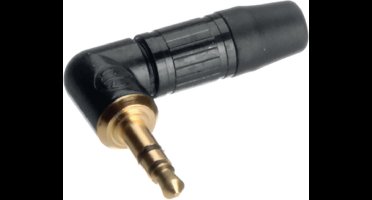 Neutrik NTP3RCB 3,5mm Jack (m) connector - metaal / haaks - 3-polig / stereo