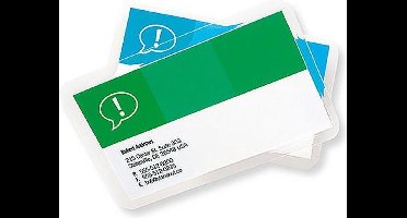 GBC Lamineerhoes Creditcard-formaat, 54 x 86 mm, 2 x 125 micron, Glanzend (pak 100 stuks)