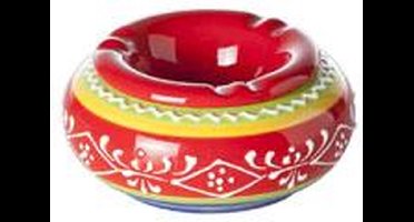 Sombrero Red Ashtray D10.5xh5cm