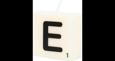 Letter Kaarsje - E