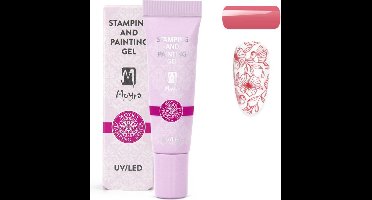 Moyra Stamping and Painting Gel - Nagels - Nagellak - Hoog gepigmenteerde gel - Hand painting technieken - Creëert fijne lijnen en krullen - No. 14 Roze