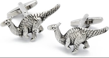 Manchetknopen - Dinosaurus Parasaurolophus Parasaurolopus