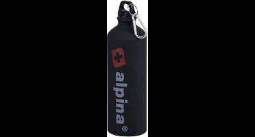 Alpina Drinkfles 750 Ml Aluminium Zwart 2-delig