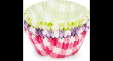 Patisse Cupcakevormpjes Geblokt Ø 7 cm - 90 Stuks