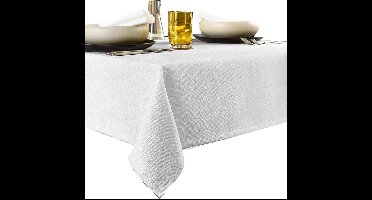 De Witte Lietaer Tafellaken Rond, Gibson Wit - Ø 190 cm - 100% Polyester
