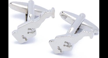 Manchetknopen - Monaco Kaart Outline