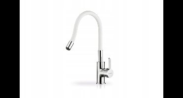 Pyramis Flessi Keukenkraan - Flexibele Uitloop, Chroom/Wit