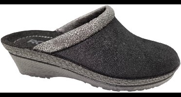 Rohde 2459 90 Dames Open Pantoffels - Zwart - 36