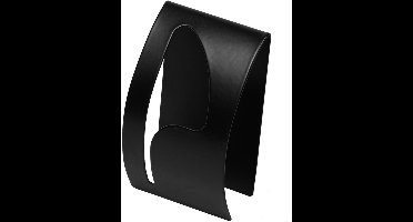 Benson Stijlvolle handdoekhaak - geborsteld RVS - zwart - 50 x 85 mm