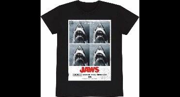 T-Shirt met Korte Mouwen Jaws Don´t Go In The Water Zwart Uniseks - M