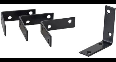 Stoelhoek - 50 mm - Zwart (4 stuks)