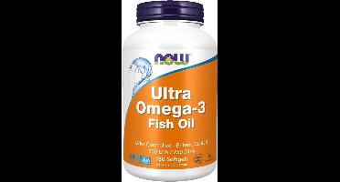 Ultra Omega 3, Enteric Coating - 180 softgels - Now Foods  - Visolie - Voedingssupplement