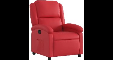 vidaXL - Fauteuil - verstelbaar - kunstleer - rood