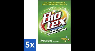5 x Biotex Handwas & Inweek Poeder 720 gr - Handwas - Inweek Waspoeder - Biologisch Wasmiddel - Enzymen - Veilig Voor Stof
