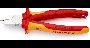 Knipex diagonaalschaar met bevestigingsoog verchroomd, geïsoleerd...