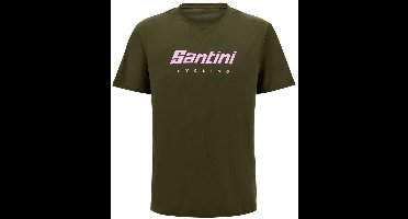 Santini T-shirt Met Korte Mouwen Groen XL Man,Vrouw