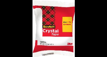 Scotch plakband Crystal, transparant, voordeelpak
