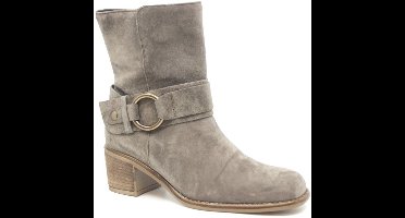 Gabor Enkellaars Blokhak Taupe Suede 75.940.10