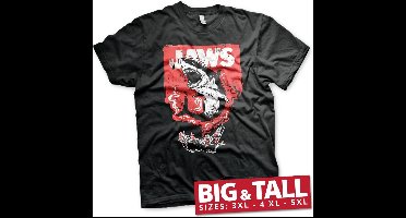 Jaws Shark Smoke Big & Tall T-Shirt Black-3XL