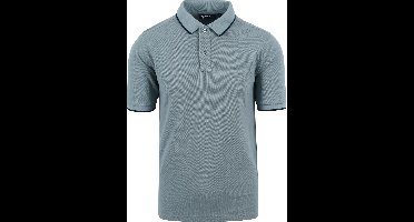 Suitable Respect Polo Tip Ferry Steel Groen - Maat S - Heren - Polo shirt Heren met Korte mouw