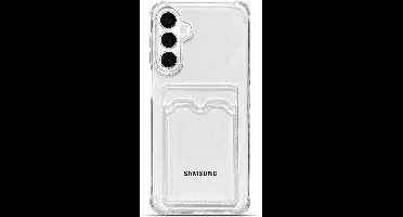 Hoesje Geschikt voor Samsung A17 5G hoesje met pasjeshouder transparant Shock proof case met Kaarthouder - Samsung Galaxy A17 hoesje transparant - Samsung A17 pasjeshouder hoesje