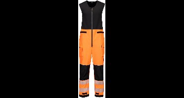 Portwest PW3 Hi-Vis Regenbestendige Salopette (3L) T150 - Oranje/Zwart - M