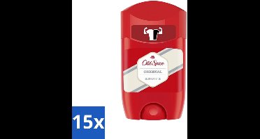 15 x Old Spice - Original - High Endurance - Deodorantstick - Langdurige Frisheid - 50 g - Deodorantstick - Langdurige Frisheid - Zweetbescherming - Mannelijke Geur - Klassieke Geur