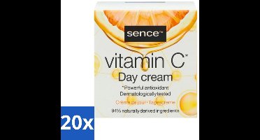 20 x Sence - Vitamine C - Dagcrème - Stralende Huid - 50 ml - Vitamine C Crème - Stralende Huid - Huidveroudering - Collageen - Antioxidant