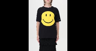 Smiley Face Appliqu Tee Wo - Black 1 T-Shirts