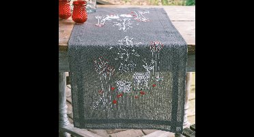 Vervaco - Tafelloper kit - 40 x 100cm - Bosdieren in de winter - PN-0201768