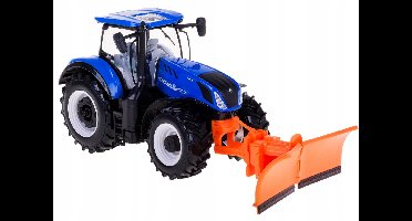 Bburago New Holland T7.315 Tractor met ploeg 1:32 Metaal/kunststof
