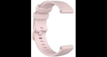 New Age Devi - Siliconen Smartwatch bandje - Geschikt voor Garmin Vivoactive 4s silicone band - 40mm - roze - Horlogeband Polsband Armband