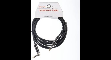 Gitaarkabels - MUSIC STORE Instrument Cable Silent 90° 3m (Black)