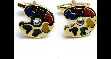 Manchetknopen - Schilders Palet Kunstenaar Schilderen