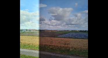 Raamfolie zonwerend - 3x - 2M x 50 cm - transparant bruin - zelfklevend - glasfolie tegen zon en inkijk