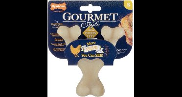 Nylabone Gourmet Wishbone Kip - Hondenspeelgoed - Small