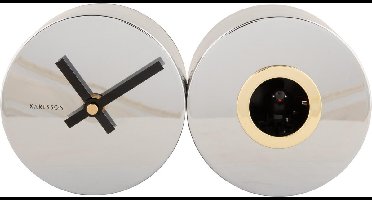 Karlsson Koekoeksklok Duo Cuckoo Plated - Zilver - 26x7.2x13cm - Wandklok Scandinavisch