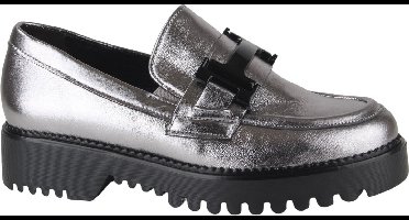 Gabor Comfort Grijs Metallic Moccasin G-leest