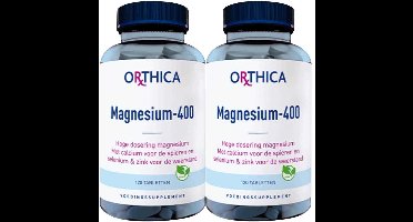 Orthica Magnesium-400 - 2 x 120 tabletten - Voordeelverpakking