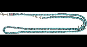 Trixie hondenriem cavo verstelbaar aqua / grafiet grijs