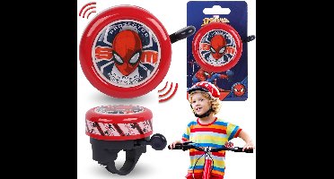 MARVEL Spider-Man Metalen fietsbel, VOOR STUUR, voor kinderen, piepende fietstoeter 5,5 cm