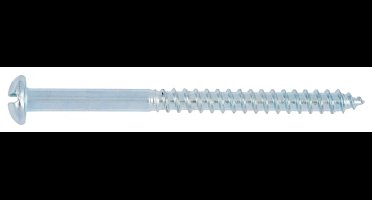 Wurth - DIN 96 staal verzinkt - Houtschroef, DIN 96 Halfronde kop met sleuf - x 200 st - Interne aandrijving Zaagsnede