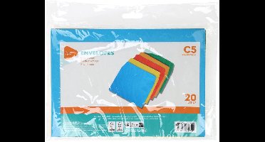 Gekleurde Enveloppen C5, 20st.