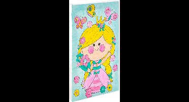Schilderen op nummer voor kinderen | Thema Prinses | Afmeting A4 - inclusief verf + penseel
