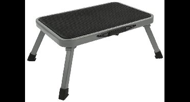ProPlus Camper/caravan opstapje - inklapbaar - 1 trede - 26 x 38 cm - staal - instaptrapje/opstraptrede/trapje/opstaphulp/instaphulp