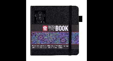 Schetsboek sakura 80 zwarte vellen 120x120mm zwart | 5 stuks